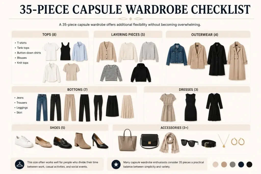 Neutral Capsule Wardrobe Checklist
