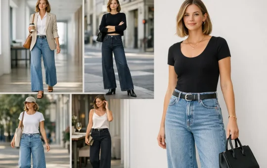 Wide Leg Jeans Outfit Ideas